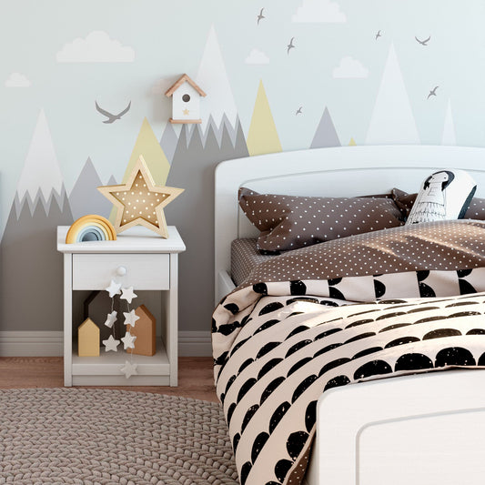 Papel de Parede para Quarto de Bebé / Criança com Montanhas - 090
